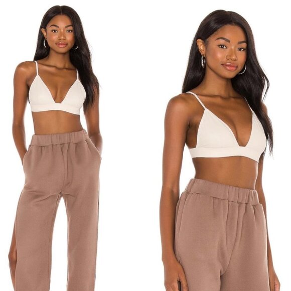 NWT 𝅺Free People‎ Katrina Cream Vegan Leather Bralette Bra Vegan Revolve Boho - Picture 7 of 7